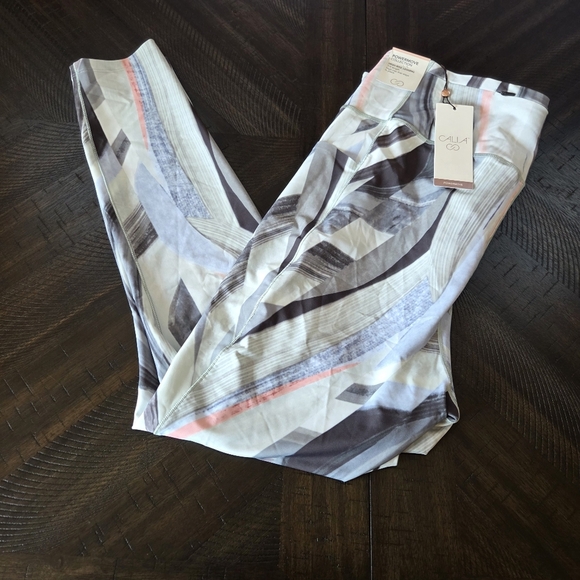 Callia Powermove 7/8 Leggings in women's XXL with a "Succulent Green" geometric - Picture 1 of 12